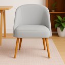 Ver imagem 1 de Banqueta Poltrona Lua Cinza para Recepção Atendimento Penteadeira