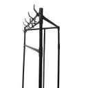 Ver imagem 7 de Arara Cabideiro de Canto Prateleira Sapateira 2 Andares Gancho Multiuso Pendura  Roupa Toalha Q