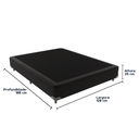 Ver imagem 3 de Base Box para Cama Viúvo Preto 128 de Largura
