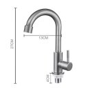 Ver imagem 4 de Torneira Bancada Lavatório Banheiro Aço Inox 304 1/4