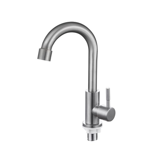 Torneira Bancada Lavatório Banheiro Aço Inox 304 1/4