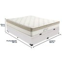 Ver imagem 6 de Cama Box Baú Branco e Colchão King Best Molas Ensacadas Queen 158x198x33 Anjos