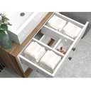 Ver imagem 6 de Balcão Gabinete Para Banheiro 60cm Com 02 Gavetas Gael B06 Branco Nogal - Lyam Decor