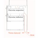 Ver imagem 5 de Balcão Gabinete Para Banheiro 60cm Com 02 Gavetas Gael B06 Branco Nogal - Lyam Decor