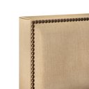 Ver imagem 6 de Cabeceira Cama Box Solteiro Com Tachas 100 cm Vicenza L02 Linho Bege Escuro - Lyam Decor