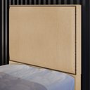 Ver imagem 2 de Cabeceira Cama Box Solteiro Com Tachas 100 cm Vicenza L02 Linho Bege Escuro - Lyam Decor