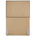 Ver imagem 7 de Cabeceira Cama Box Solteiro Com Tachas 100 cm Vicenza L02 Linho Bege Escuro - Lyam Decor