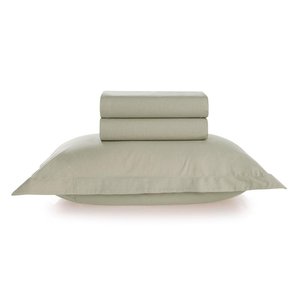 Jogo de Cama Solteiro Karsten 180 Fios Percal Liss Menta