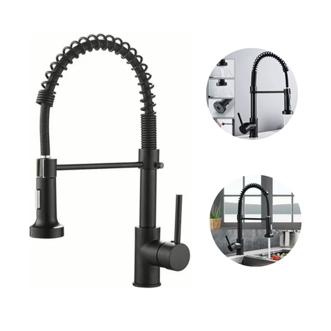 Torneira Cozinha Gourmet Misturador Monocomando Classi Preta