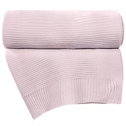 MANTA DE BEBÊ TRICÔ BENE CASA BABY REF: 18.03.0018.0003 75CM X 1,00M UN Rosa - 1