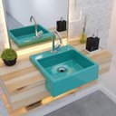 Ver imagem 1 de Kit Cuba XQ355 Torneira C50 e Válvula 1 Polegada ABS Sifão Flexível PVC Compace