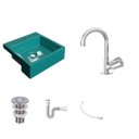 Ver imagem 2 de Kit Cuba XQ355 Torneira C50 e Válvula 1 Polegada ABS Sifão Flexível PVC Compace