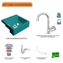 Ver imagem 3 de Kit Cuba XQ355 Torneira C50 e Válvula 1 Polegada ABS Sifão Flexível PVC Compace