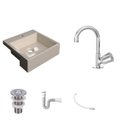 Ver imagem 2 de Kit Cuba XQ355 Torneira C50 e Válvula 1 Polegada ABS Sifão Flexível PVC Compace