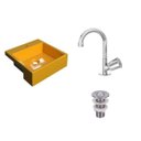 Ver imagem 2 de Kit Cuba XQ355 com Torneira C50 e Válvula 1 Polegada ABS Compace