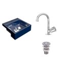 Ver imagem 2 de Kit Cuba XQ355 com Torneira C50 e Válvula 1 Polegada ABS Compace