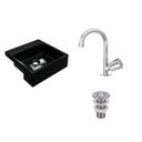 Ver imagem 2 de Kit Cuba XQ355 com Torneira C50 e Válvula 1 Polegada ABS Compace