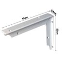 Ver imagem 2 de Suporte Etrusco 50x25cm - Epóxi Branco Risf