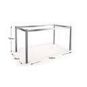 Ver imagem 3 de Sala de Jantar Completa Reno C/ Tampo Vidro 150cm + 4 Cadeiras Noruega Cromado/courano Preto -