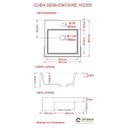 Ver imagem 6 de Kit Cuba XQ355 com Torneira C50 e Válvula 1 Polegada ABS Compace