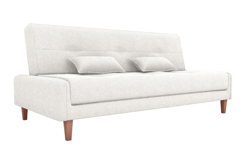 Sofá Cama Blanca 3 Lugares Sala Premium Boucle Bege Matrix