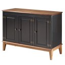 Ver imagem 1 de Buffet Antoine 3 Portas Cor Preto com Amendoa 114 Cm - 62645