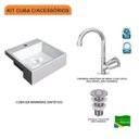 Ver imagem 3 de Kit Cuba XQ355 com Torneira C50 e Válvula 1 Polegada ABS Compace