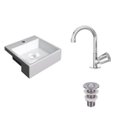 Ver imagem 2 de Kit Cuba XQ355 com Torneira C50 e Válvula 1 Polegada ABS Compace