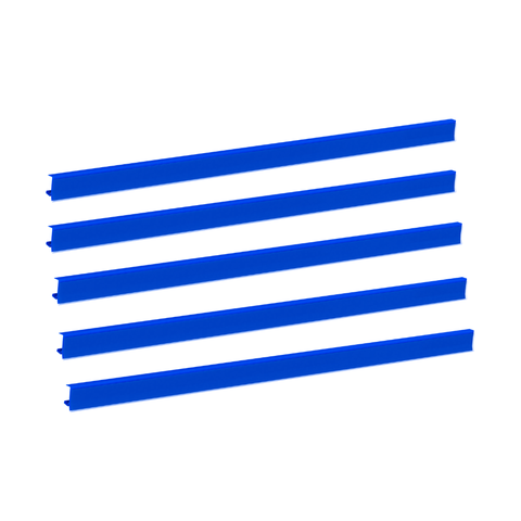 Kit 50 Porta Etiquetas para Bandeja Gôndolas 92 Cm Azul