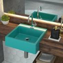 Ver imagem 1 de Kit Cuba Xq355 Torneira 1198 Metal e Válvula 1 Polegada Sifão Flexível Pvc Compace