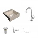 Ver imagem 2 de Kit Cuba Xq355 Torneira 1198 Metal e Válvula 1 Polegada Sifão Flexível Pvc Compace