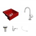 Ver imagem 2 de Kit Cuba Xq355 Torneira 1198 Metal e Válvula 1 Polegada Sifão Flexível Pvc Compace