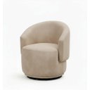 Ver imagem 3 de Poltrona Decorativa Giratória Sala de Estar Recepção Jasmine Suede