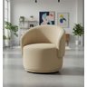 Poltrona Decorativa Giratória Sala de Estar Recepção Jasmine Suede - 1