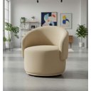 Ver imagem 1 de Poltrona Decorativa Giratória Sala de Estar Recepção Jasmine Suede