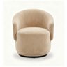 Poltrona Decorativa Giratória Sala de Estar Recepção Jasmine Suede - 2
