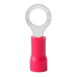 500un Terminal Anel Rv1.25-5 Vermelho Pré Isolado 0,5-1,5mm - 1