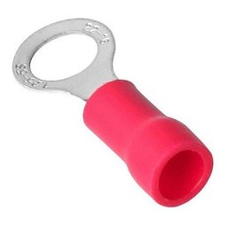 500un Terminal Anel Rv1.25-5 Vermelho Pré Isolado 0,5-1,5mm - 9