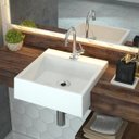 Ver imagem 1 de Kit Cuba Xq355 Torneira 1198 Metal e Válvula 1 Polegada Sifão Flexível Pvc Compace