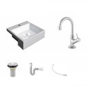 Ver imagem 2 de Kit Cuba Xq355 Torneira 1198 Metal e Válvula 1 Polegada Sifão Flexível Pvc Compace