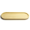 Ver imagem 6 de 12 Bandejas em Bambu Oval Travessa Gamela 33x12cm Petisqueiras Bandejas Multiuso Uz Decorar Restaura