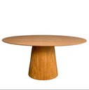 Ver imagem 1 de Mesa de Jantar Cone Oval em Freijó 180x100cm – Alta Qualidade e Estilo