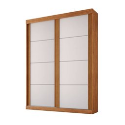 Modulado 2 portas correr 1,61m 2 gavetas portas em MDF - Luna-Nature/Off - Bianchi Móveis - 1