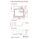 Ver mais imagens de Kit Cuba XQ355 Torneira 1198 Metal Válvula Click 1 Polegada B Sifão PVC Flexível Compace