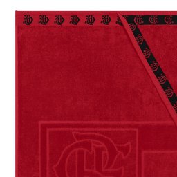 Toalha de Banho Buettner Jacquard Veludo Futebol Flamengo 70cmx140m Scarlet - 3
