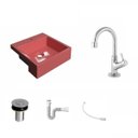 Ver imagem 2 de Kit Cuba XQ355 Torneira 1198 Metal Válvula Click 1 Polegada B Sifão PVC Flexível Compace