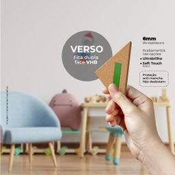 Foguetinho - Quadro ou placa decorativa com 6 peças - 6mm - Placa decorativa - Soft Touch (Fosco) - 4