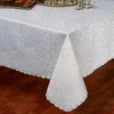 Ver imagem 1 de Toalha de Mesa Quadrada 220x220cm Outono - Rafimex Branco