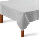 Ver imagem 2 de Toalha de Mesa Quadrada 220x220cm Outono - Rafimex Branco