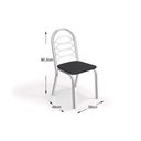 Ver imagem 2 de Kit Mesa Elba C- Tampo de Vidro 120cm + 6 Cadeiras Holanda Cromado Marrom